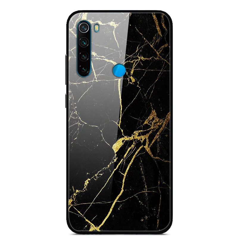 Для Xiaomi Redmi Note 8 чехол из закаленного стекла с печатным жестким чехлом для Xiaomi Redmi Note 8 Note8 чехол для Redmi Note 8 Pro Бампер - Цвет: 7