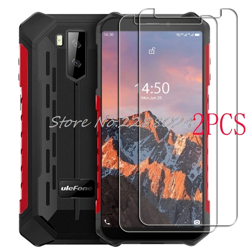 

2PCS FOR Ulefone Armor X5 Pro Tempered Glass Protective on Ulefone Armor X5Pro X3 5.5" Screen Protector Glass Film Cover