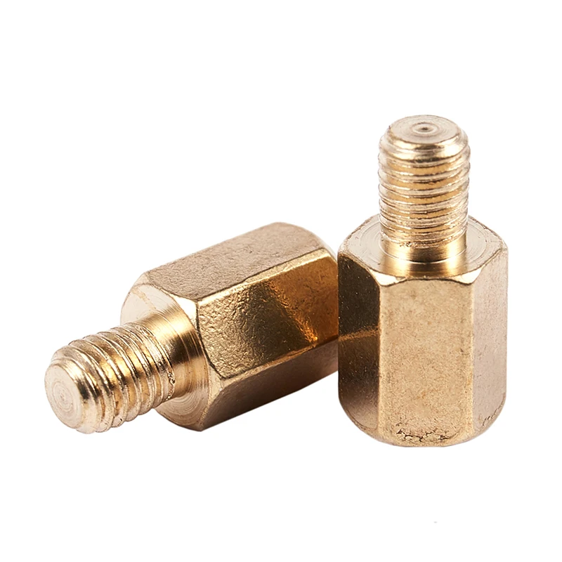 10 Pcs PC PCB Motherboard Brass Standoff Hexagonal Spacer M3 6+4mm | Электроника