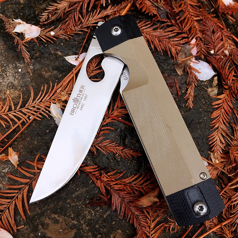Складной нож с лезвием из стали 440с 58-60HRC Brother 1607 | Инструменты