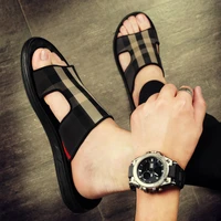 39 46 new style of 2020 summer wear trendy beach sandals and personalized anti skid outdoor web celebrity mens flip flops