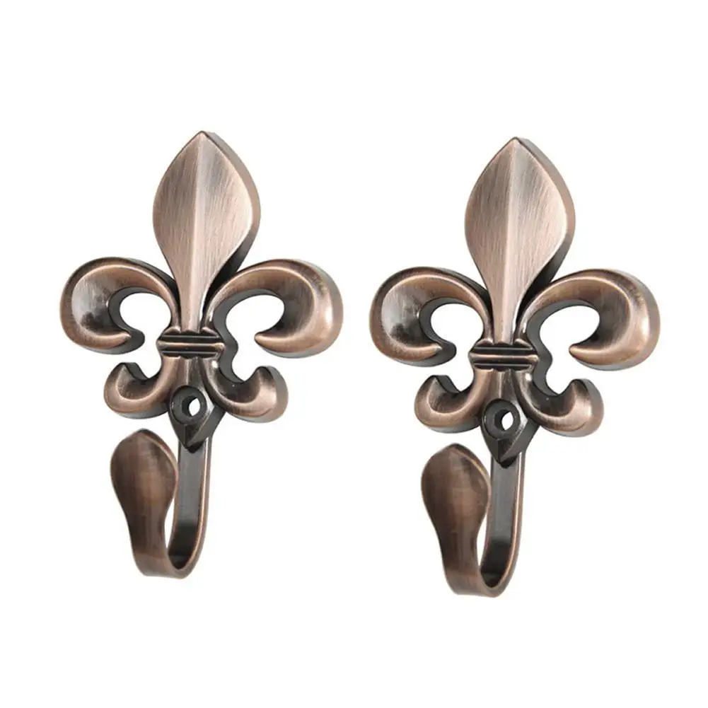 

2Pcs Curtain Hanging Hook with Plum Blossom Head Holdback Wall Tie Back Hooks Hanger Holder Curtain Rods Accessoires