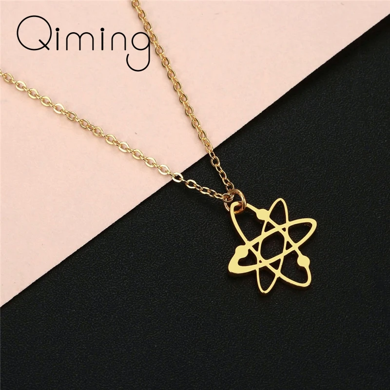 2020 ожерелье из рога фазы Луны Космический женский серебряный полумесяц Луна