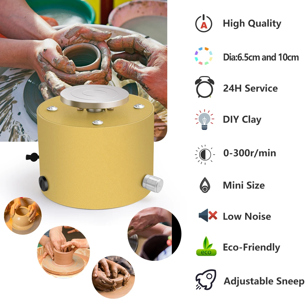 

Mini Clay Making Pottery Machine Ceramic Machine 12V DIY Craft 100-240V Ceramic Pottery Wheel Pottery Wheel Clay Machine