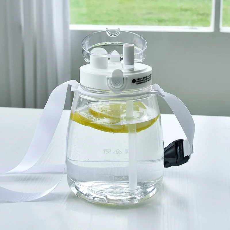 

Cute Portable Water Bottle Girls Kids Milk Smoothie Coffee Large Water Bottles Reusable Cup Botella De Agua Drinkware DF50SP