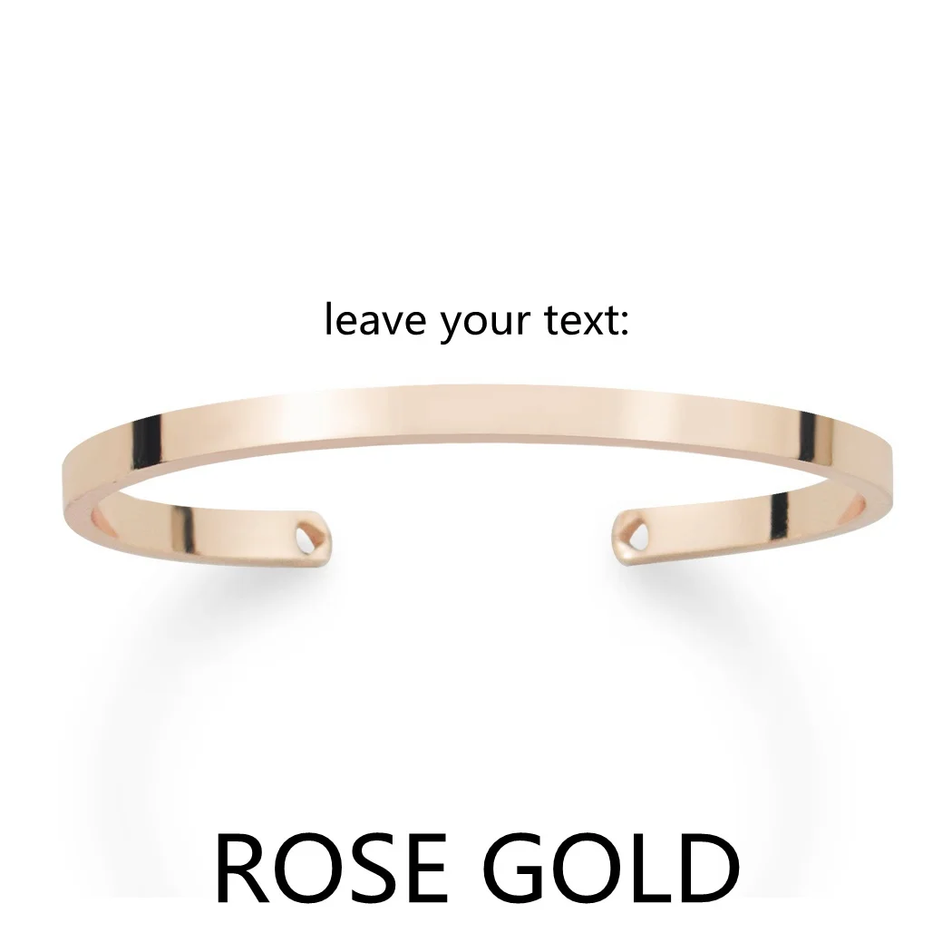 Персонализированный браслет на заказ с именем буквами текстом гравировкой