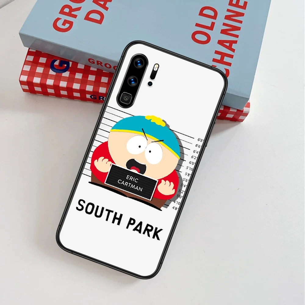

South-Park Funny Cartoon Phone Case For Huawei P Mate Smart 10 20 30 40 Lite Z 2019 Pro black Waterproof Silicone Etui Painting