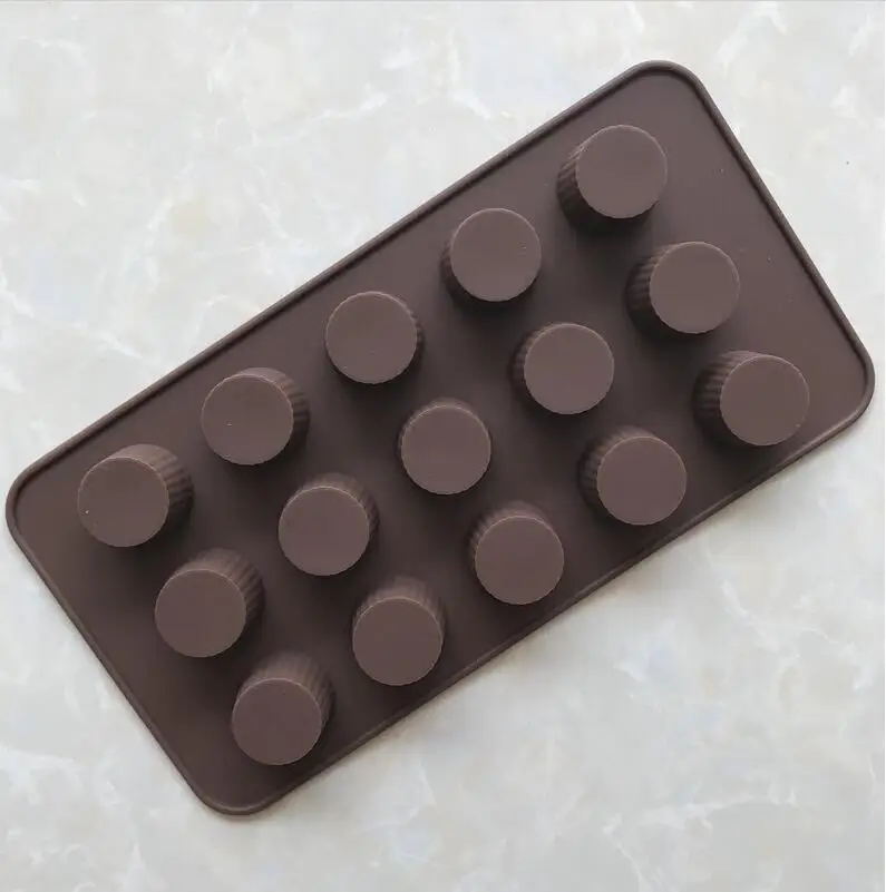 Силиконовая форма для выпечки DIY круглая желе с 15 отверстиями силиконовая