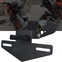 motorcycle rear license plate tail frame holder bracket with led light for 125 250 390 200 2017 2018 2019 2020 2021