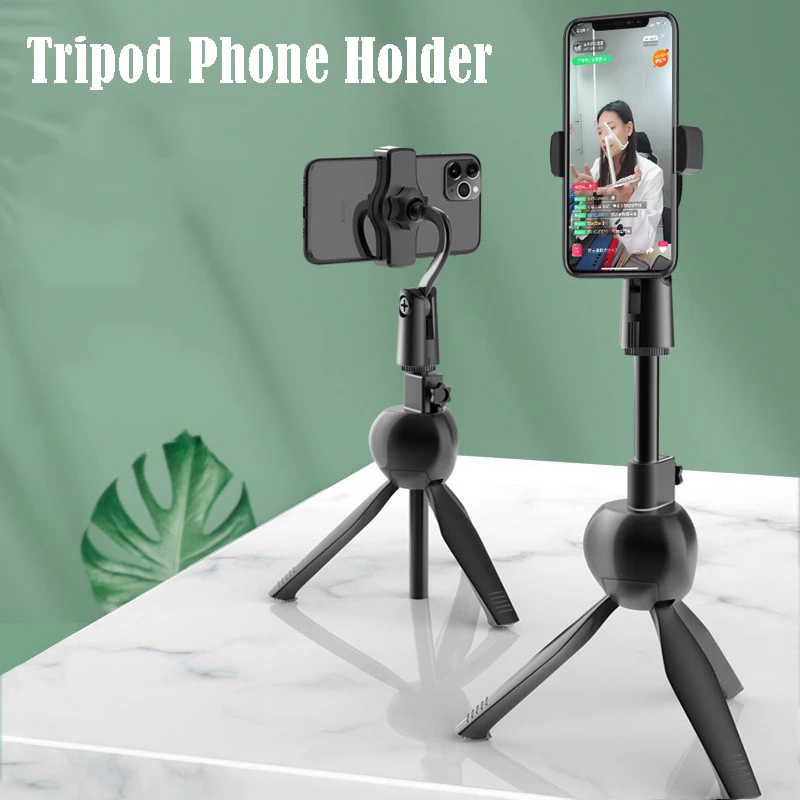 

Universal Phone Holder Portable Desktop Smartphone Extendable 360-degree Rotating Tripod Mount Stand Bracket for Iphone Samsung