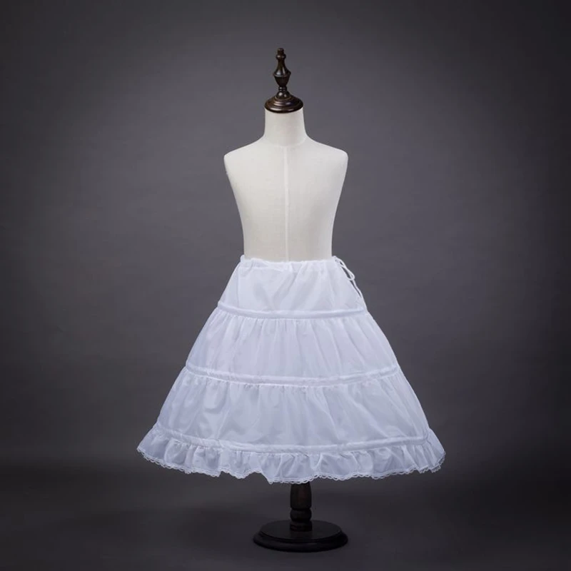 

2021 new Girls Dress 3 Layered Flower Petticoat Christmas Party Princess Dress Kids Dresses for Girls Children Birthday vestidos