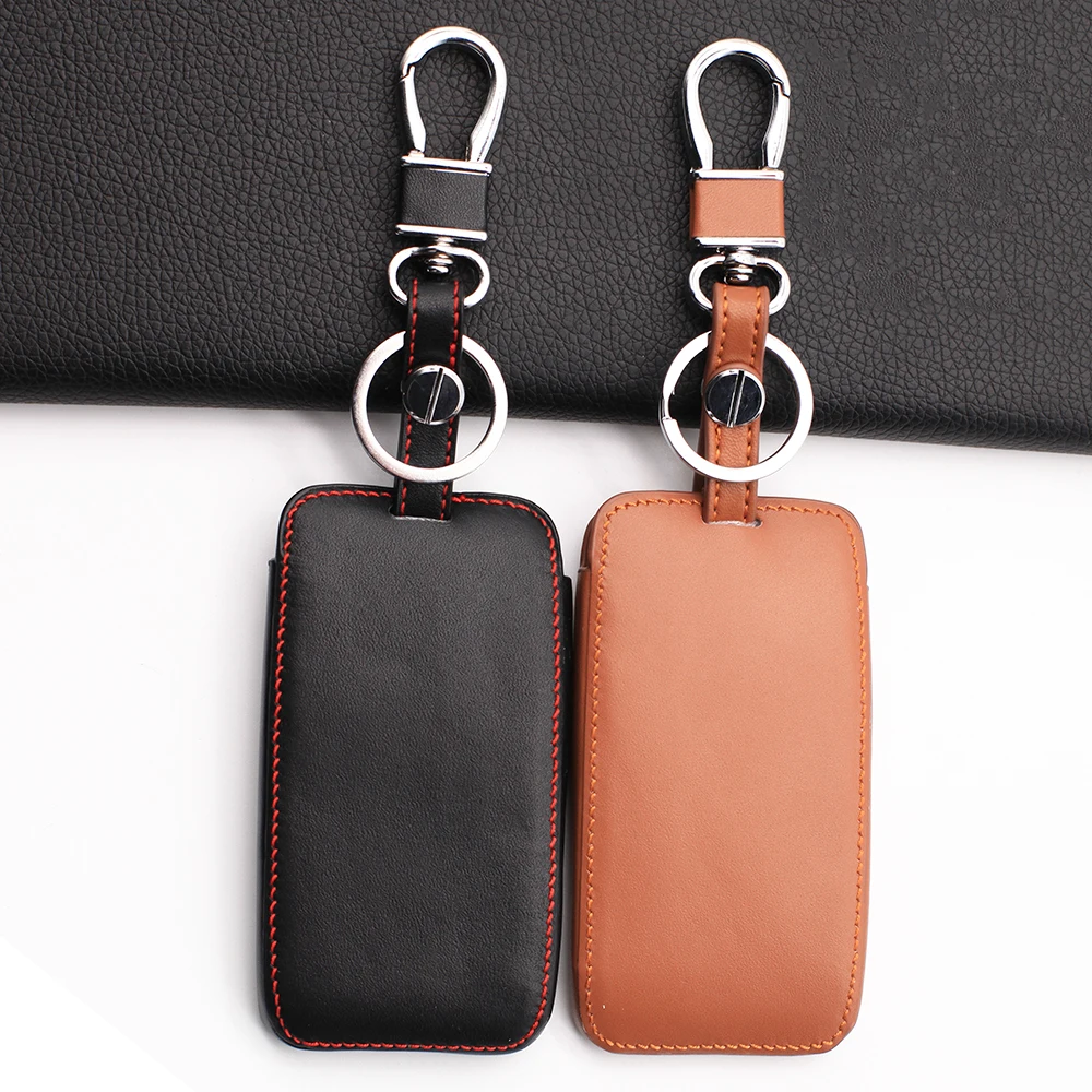 

For Renault talisman captur espace clio megane koleos scenic 4 2016-2019 keyless Leather key fob cover case holder card remote