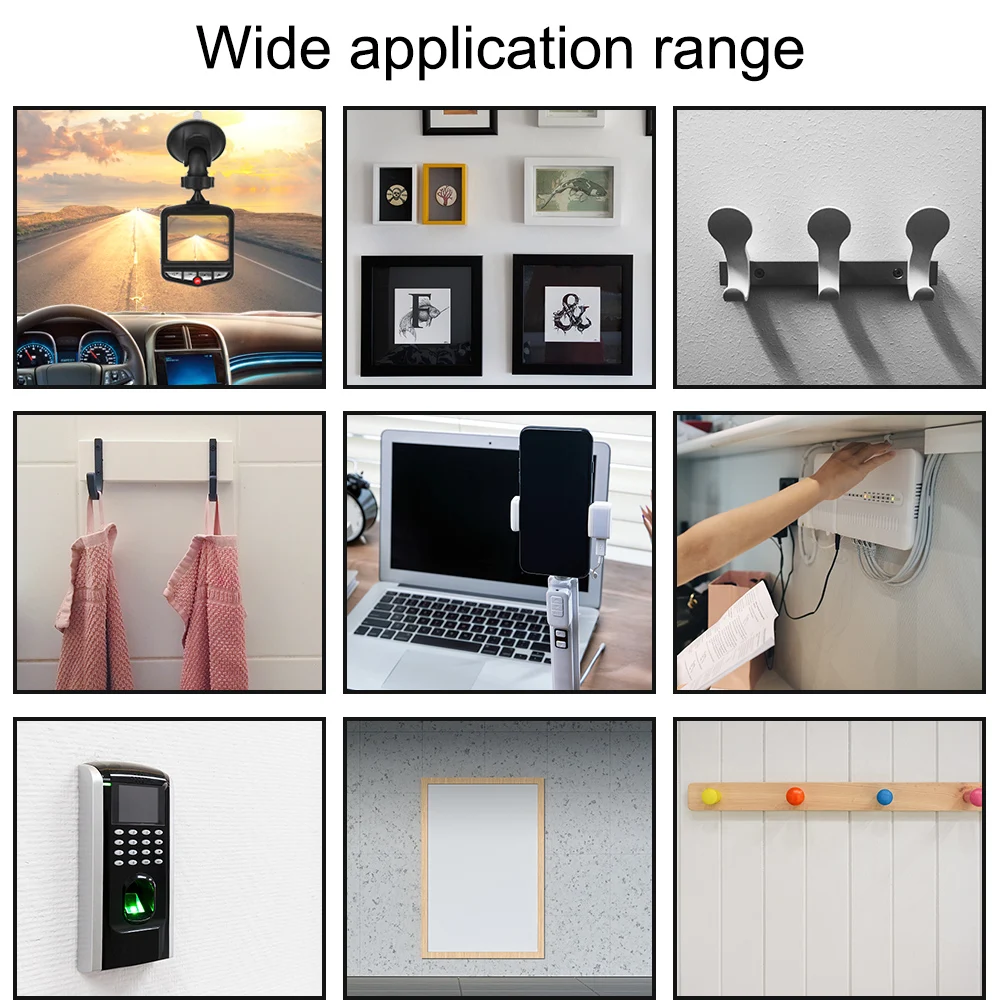 

Transparent Suction Cup Photo Wall Auxiliary Bathroom Waterproof Sticker Two-Sided Sticky Strong Non-Mark Sticker 50/100Pcs