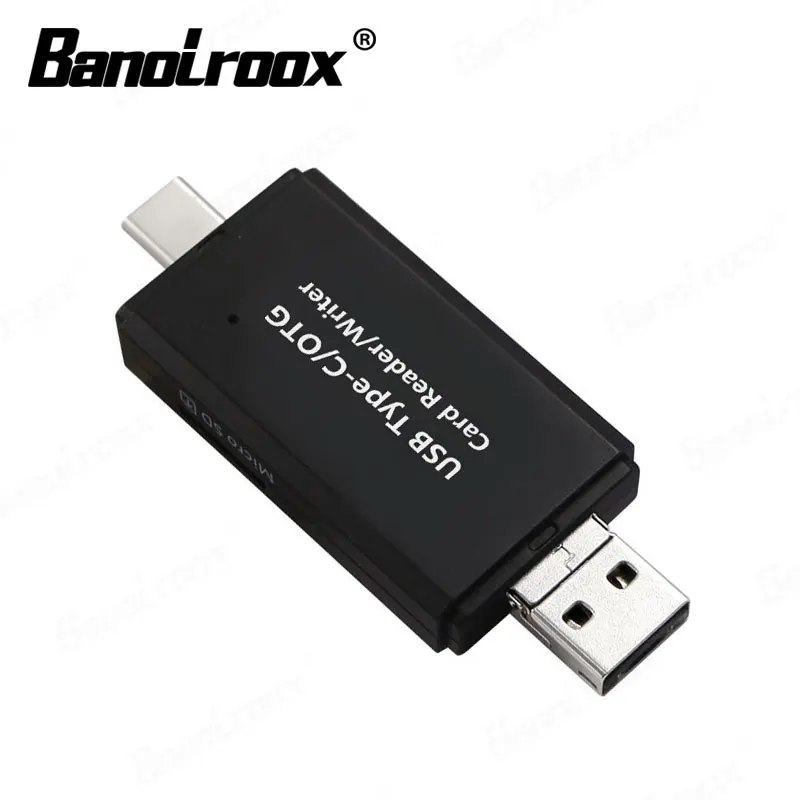 Banolroox OTG Устройство для чтения карт Micro USB Type-C SD |