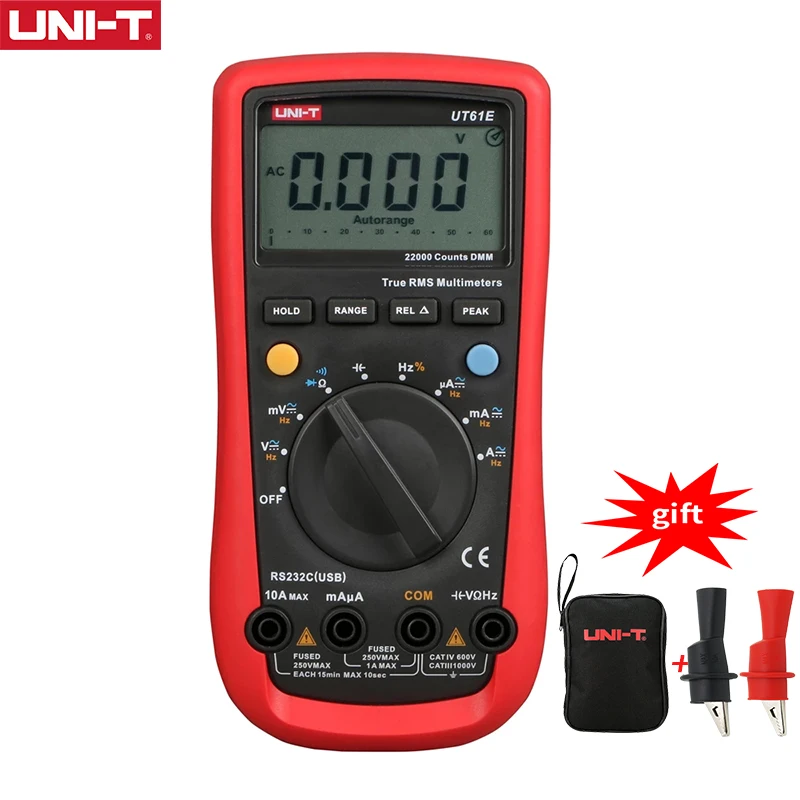 UNI-T UT61A/UT61B/UT61C/UT61D/UT61E Современный цифровой мультиметр True RMS Автоматический