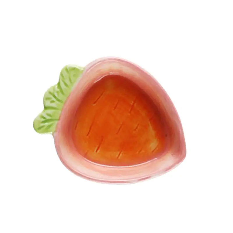 Керамическая тарелка для приправ 1 шт. поднос милая форма моркови детская посуда