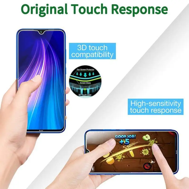 Tempered Glass Screen Protector for Xiaomi Redmi Note 8T 8 8A 8Pro Protective Film Mi 9T K20 Pro Lite 5X A1 | Мобильные телефоны и