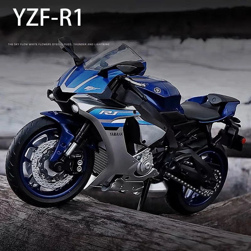 Модель литая под давлением мотоцикла Yamaha YZFR1 коллекционная Игрушечная модель