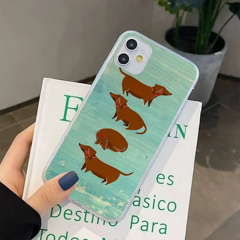 Чехол для iphone 13 8 7 6 6S Plus X 5S SE 2020 XR 11 12 pro XS MAX с изображением таксы | Мобильные