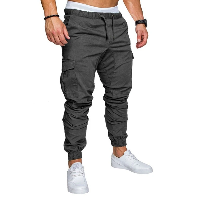 

Casual Joggers Pants Men Elastic Long Trousers Fitness Bodybuilding Gyms Pants Sweatpants Pant