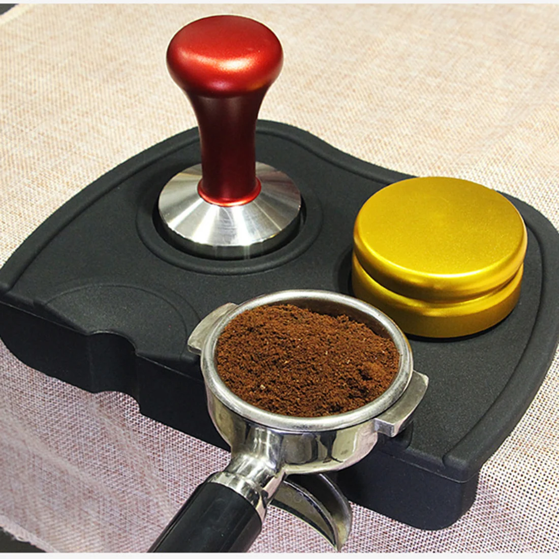 

Barista Coffee Anti-skid Mat Espresso Latte Art Pen Tamping Holder Pad Coffeeware Tampers Coffee Grind Soft Silicone Mat#6