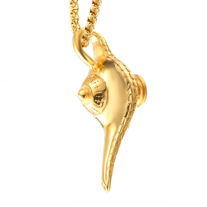 Волшебная лампа Aladdin серебряное и золотое ожерелье новая волшебная подвеска в