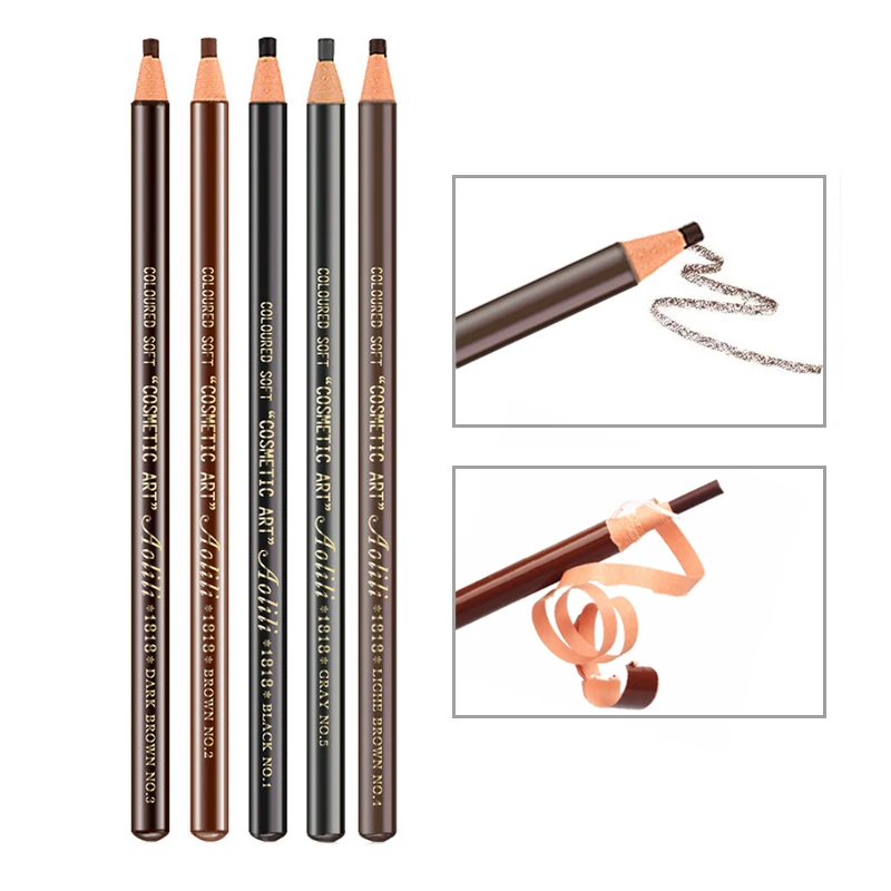 1 шт. отшелушивающая ручка для татуажа бровей водостойкая Перманентная черная