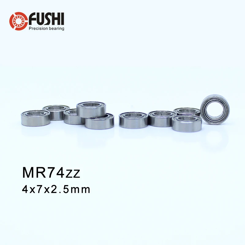 

MR74ZZ ABEC-1 (100PCS) 4X7X2.5mm Miniature Ball Bearings L-740ZZ