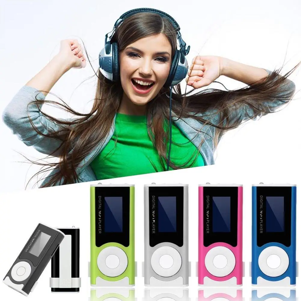 

Mp3-плеер с USB мини-зажимом, музыкальный плеер с ЖК-экраном, поддержкой TF-карты, внешним звуковым поясом, фонариком, mp3-плеером