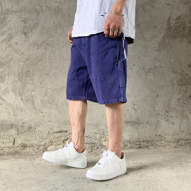 Карго уличная Летняя Повседневная Джинсовая шорты для мужчин Do Old хип-хоп Шорты