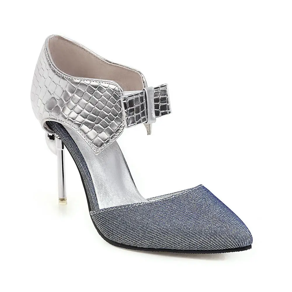 

Original Intention Ultra-high-heeled Shoes With Spring And Autumn Shallow Mouth Single Shoes Banquet Shoes Big Size 33-48