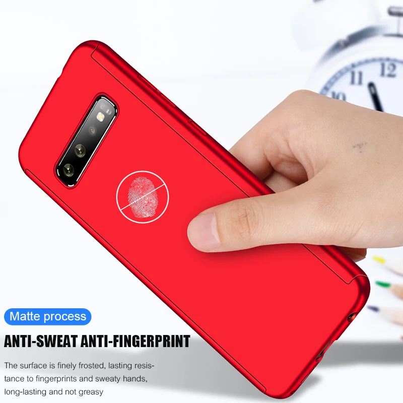 

360 Full Protection Case For Samsung Galaxy S20 S7 Edge S8 S9 S10 Plus Note10 Lite Pro A30 A40 A50 A70 A51 A71 Note8 Pc Cover