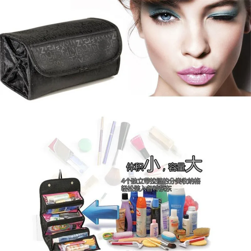 Женская сумка для макияжа туалетных принадлежностей косметичка чехол переноски