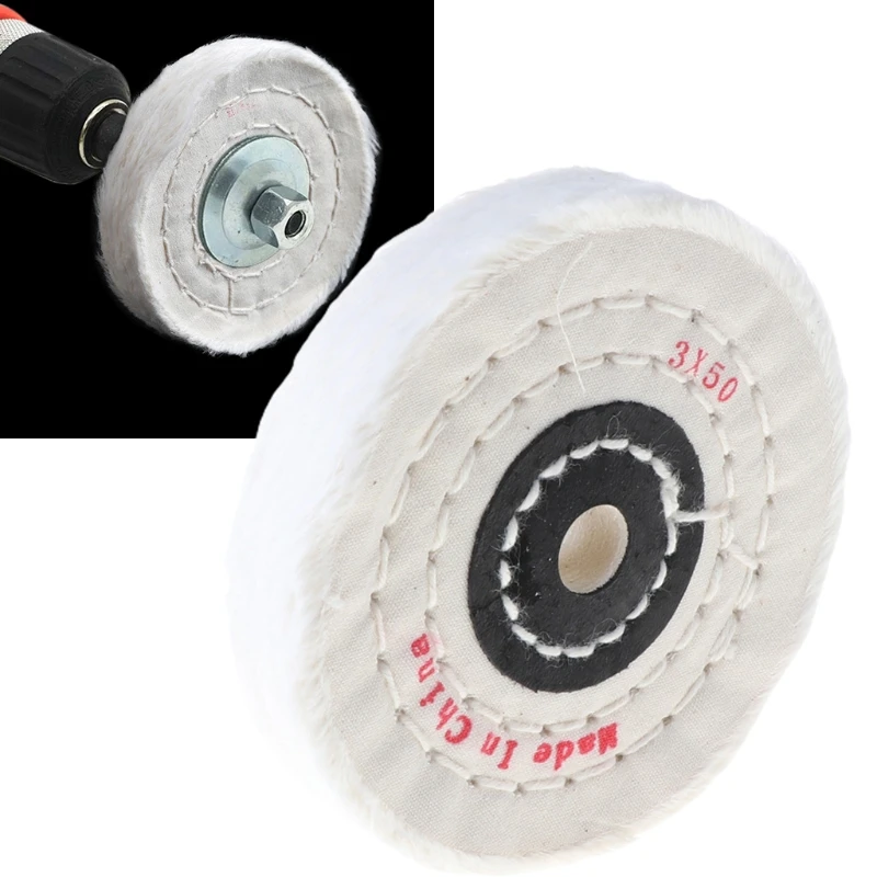 

2021 New 3'' Cloth Buffing Polishing Wheel Buffer Polish Jewelry Grinder Pad Handcraft