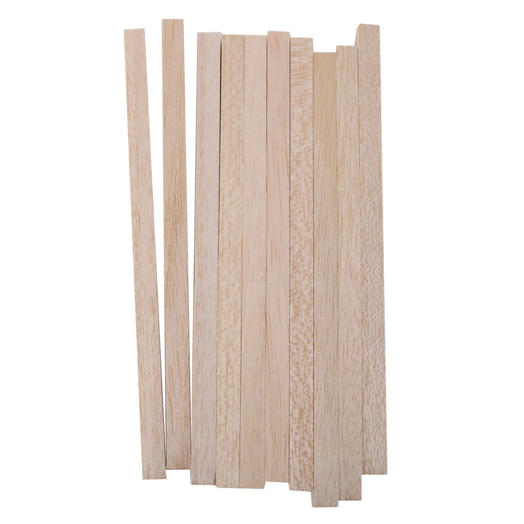 

10pcs Square Wood Dowel Rods 20cm/8inch Length Hardwood Dowels for Crafts
