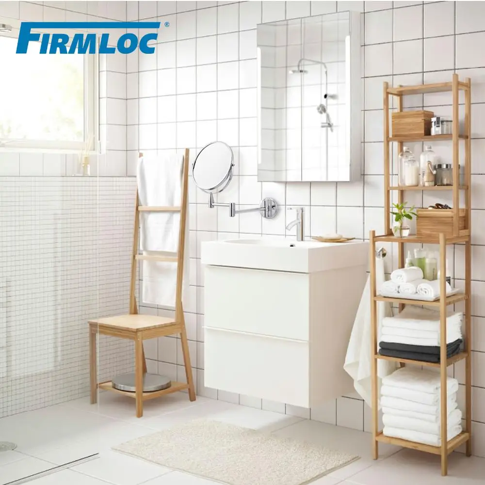 Зеркало для макияжа Firmloc 17 см 1X/5X увеличительное зеркало ванной комнаты настенное