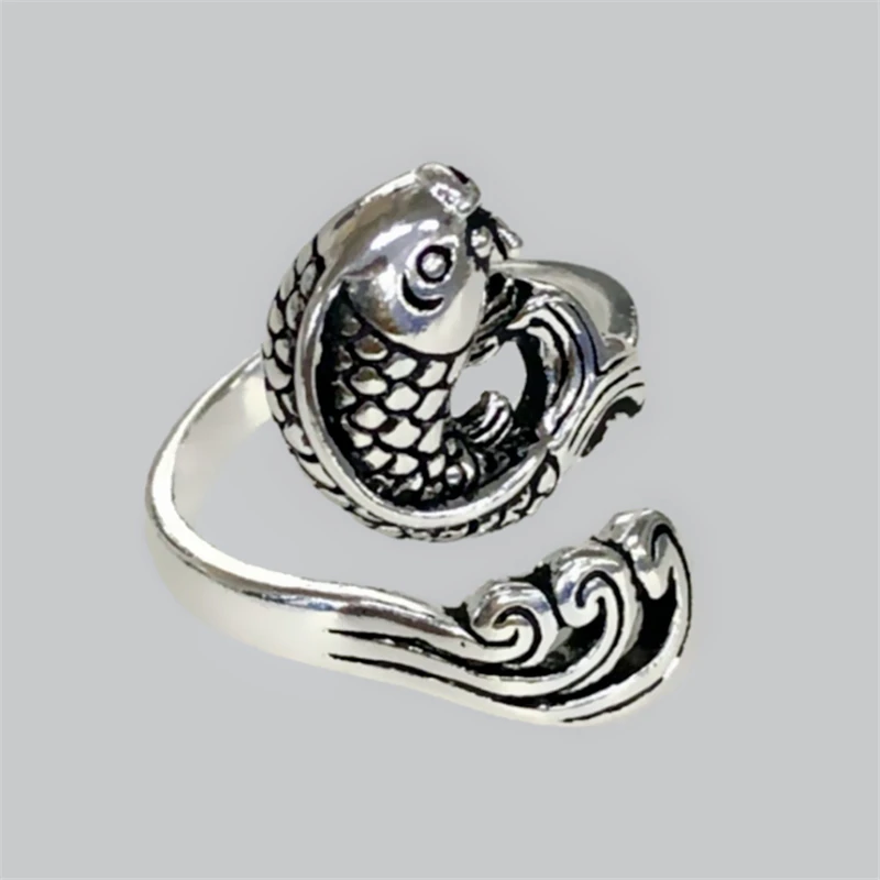 Прямая поставка большие женские кольца в этническом стиле с изображением Милого