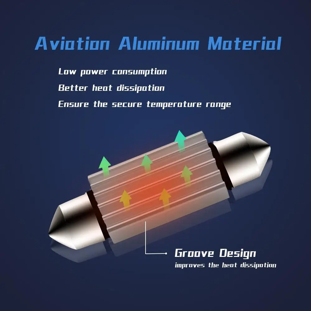 

Car Dome CSP Light LED Bulbs 31mm 36mm 39mm 41mm Super Bright Car Dome Light Canbus Auto Interior Reading Lamps