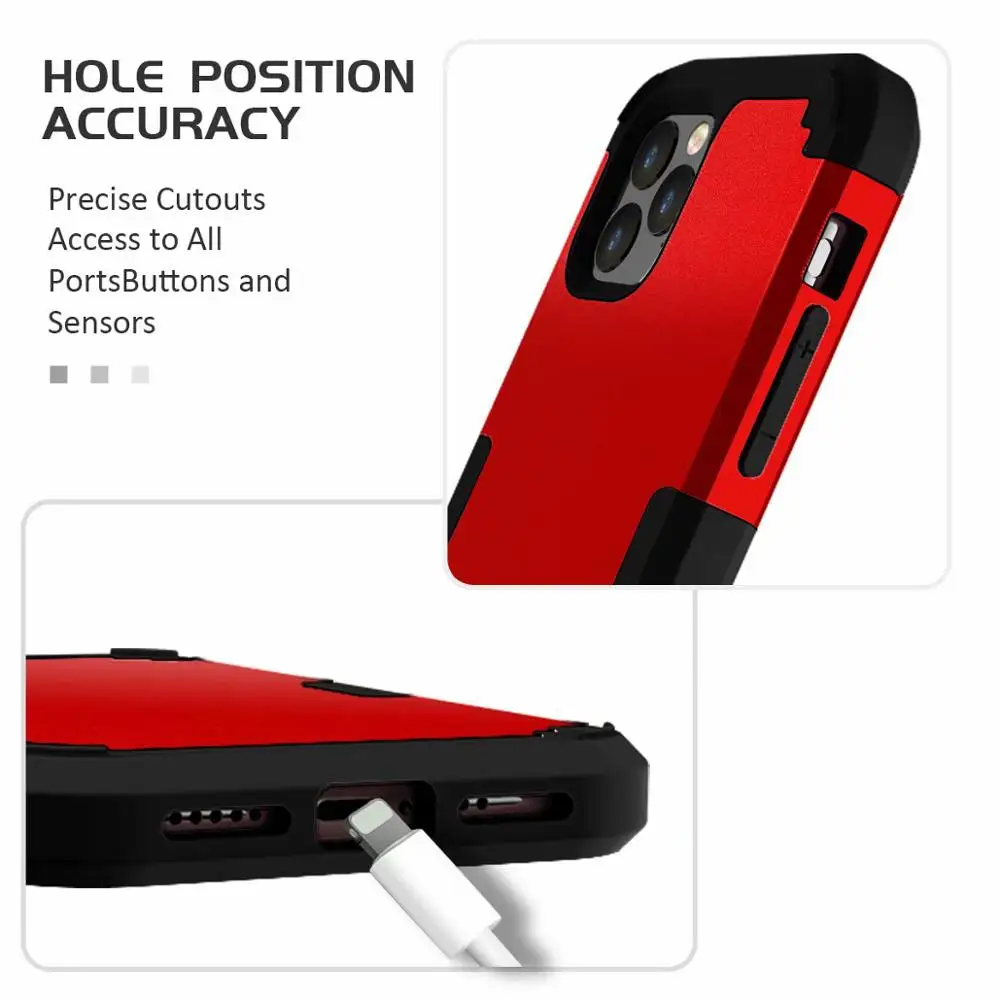 

360 Full Armor Anti Shock Case For iPhone 12 Mini 12 Pro Max 11 Pro XS XR SE 2020 7 8 Plus Luxury Case Coque Shockproof Cover
