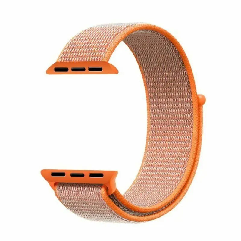 Флэш-память спортивные петли для наручных часов Apple Watch, версии 40/44 мм 42/38 мм 5/4/3/2/1 нейлоновый ремешок для наручных часов браслет ремешок на застежке-липучке застежка