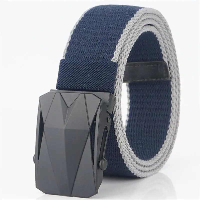 FLYING ART 3.8cm wide tactical casual canvas belt alloy quick release youth jeans cotton belt