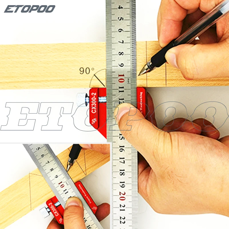 45 градусов 90 деревообрабатывающий Scriber весы маркировочный датчик из алюминиевого сплава инструмент для