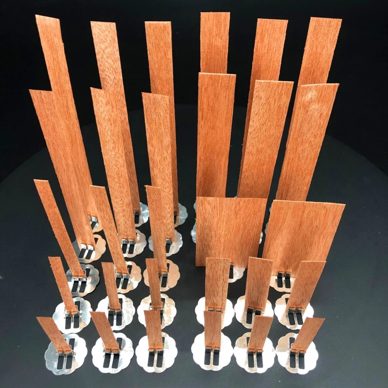 

10pc 6-13cm Wooden Candles Wick With Sustainer Tab DIY Candle Wick Core For Homemade Candle Making Supplies Soy Parffin Wax Wick