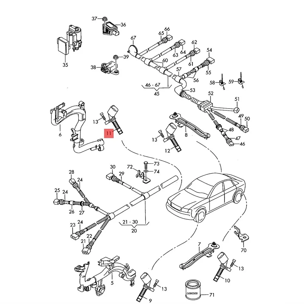 Датчик скорости колес ABS левый 2 шт. 4E0927803F для Audi A4 S4 A5 S5 A6 S6 A7 A8 Q5 R8 VW Phaeton Phideon Golf