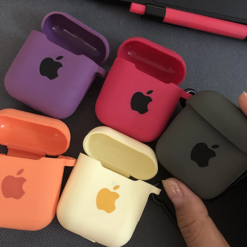 Чехол для наушников Apple AirPods 2 1 силиконовый чехол зарядки Защитный AirPods| |