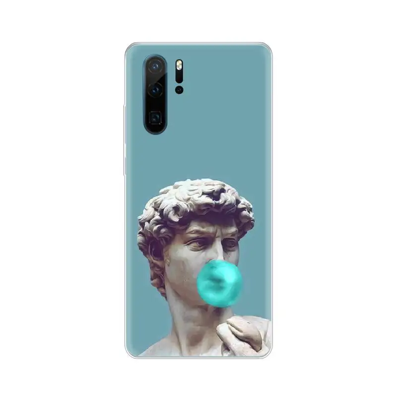 Художественный чехол для телефона Medusa David Huawei P8 P9 P10 P20 P30 Pro Lite smart Z 2017 2019 | Мобильные