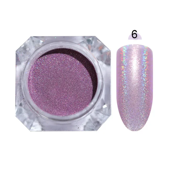 Pattern 8 1g BORN PRETTY Galaxy голографический блестящий для ногтей Лазерная Голография для ногтей блестки пайетки пигментная пудра для дизайна ногтей пыль 0,2 г 0,5 г на выбор - Цвет: Pattern 8 1g