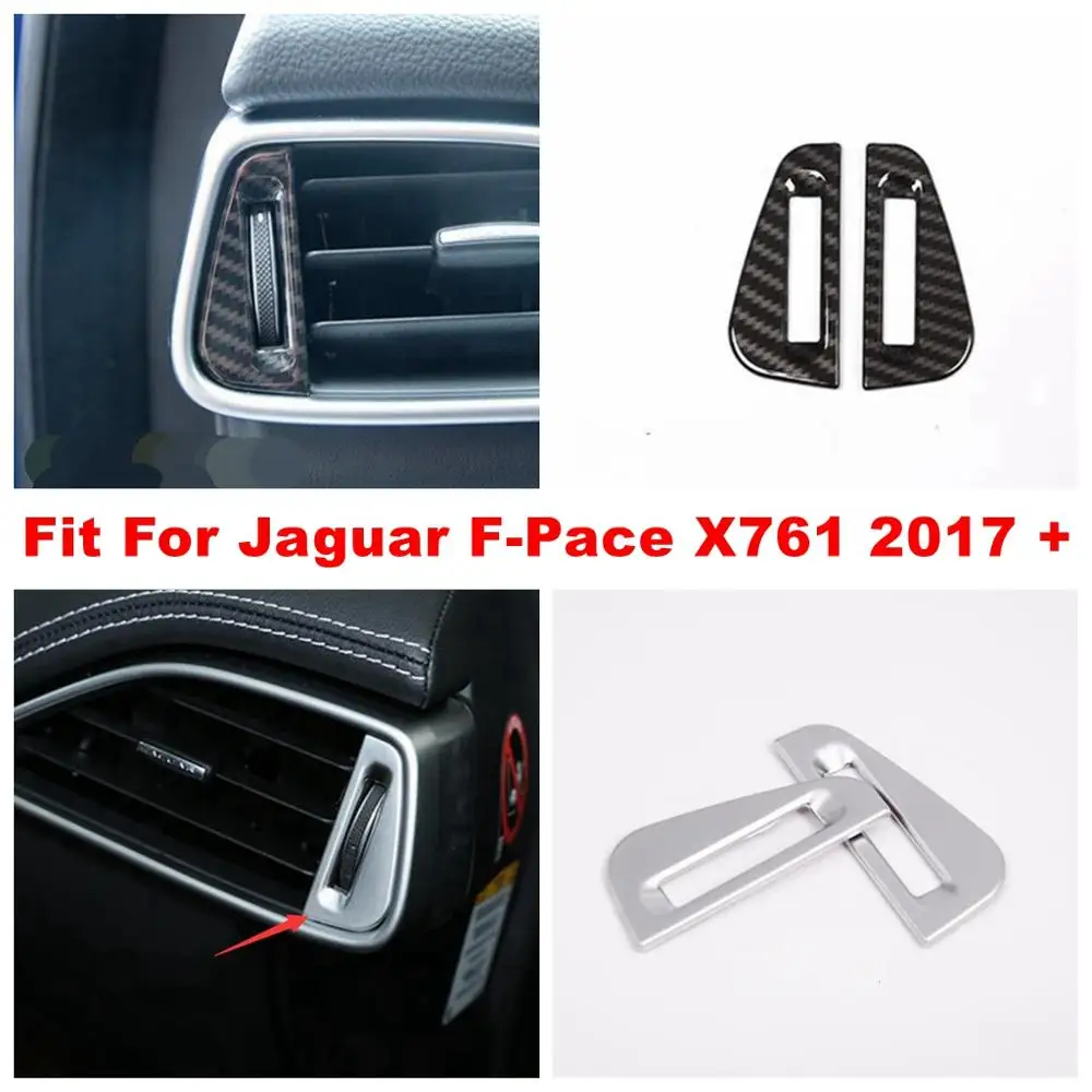 

Air Conditioning AC Outlet Vent Adjustment Sequins Cover Trim Fit For Jaguar F-Pace X761 2017 - 2020 ABS Matte / Carbon Fiber