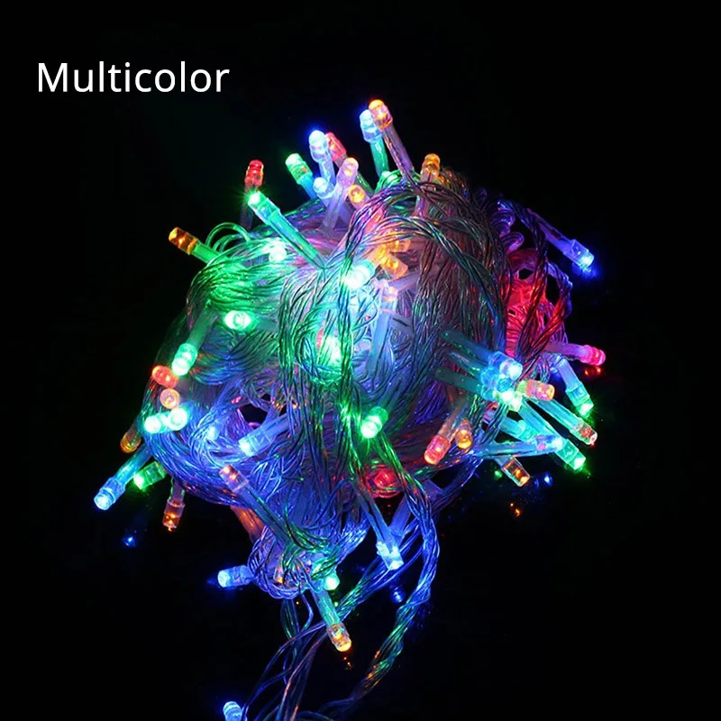 RGB GUXEN светодиодный светильник 10M100 светодиоды 220 В/110 В Открытый водонепроницаемый Рождественский светильник s гирлянда для сада вечерние украшения праздника - Испускаемый цвет: RGB