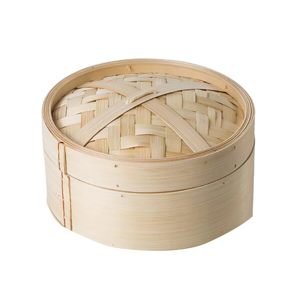 Бамбуковая пароварка крышка в одну клетку для рыбы овощей корзина закусок набор